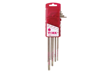 エイト TORX L型レンチセットエクストラロング13本組(六角棒スパナ・ドア型ホルダー付)(TXEL)